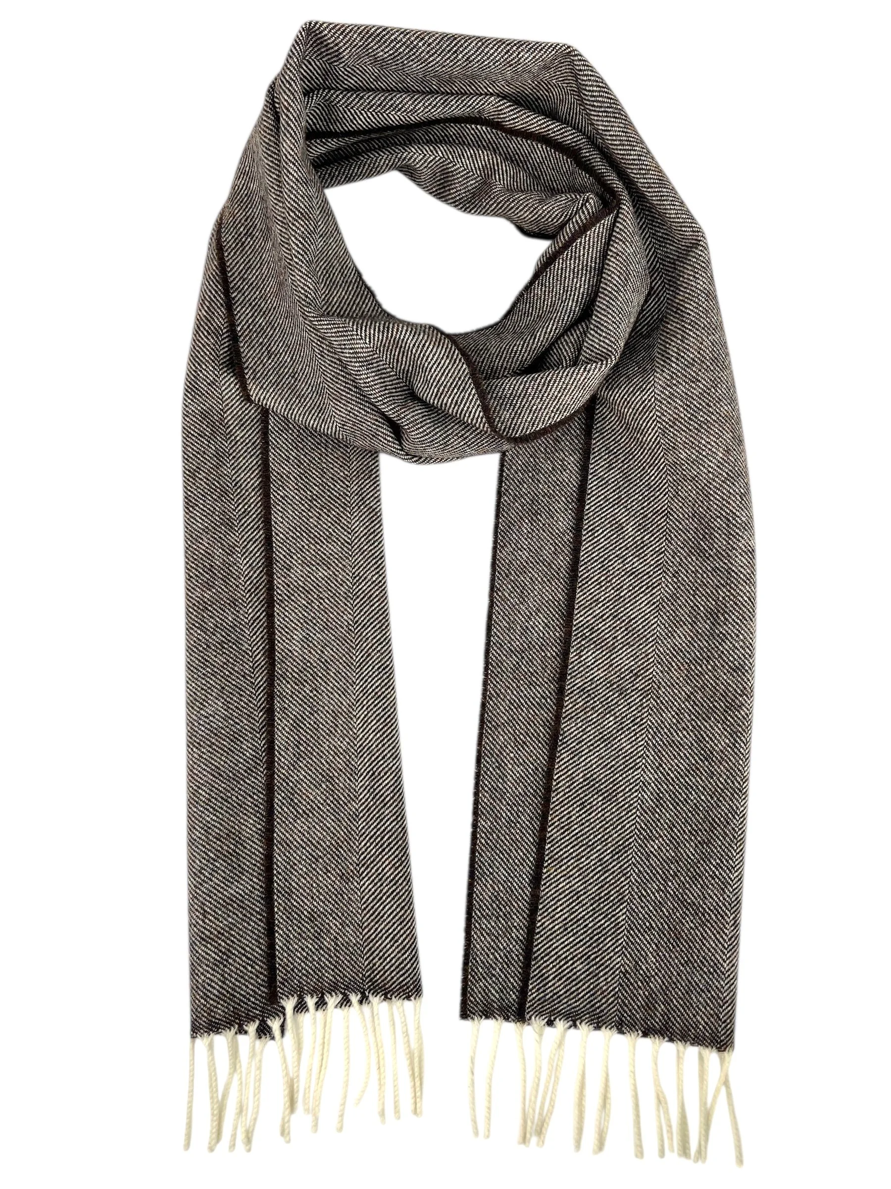 Orange Herringbone Merino Lambswool Scarf | McNutt of Donegal